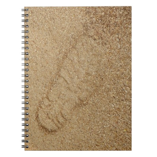 Sawstaub Boot Print Foto Notebook Notizblock (Vorderseite)