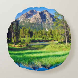 Sawtooth-Wilderness Rundes Kissen