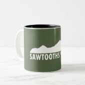 Sawtooths Bitte Zweifarbige Tasse (Vorderseite Links)