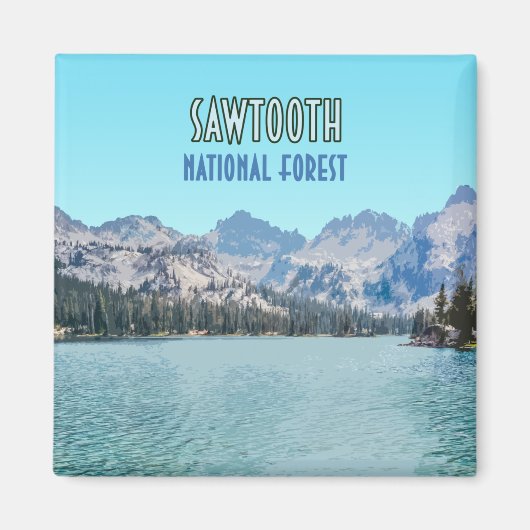 Sawtzahn Nationalwald Idaho Magnet (Vorne)
