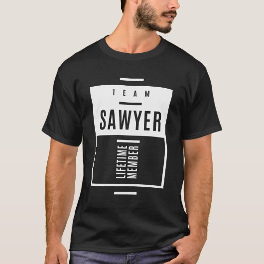 Sawyer Personalisiert Name Geburtstagsgeschenk T-Shirt (Vorderseite)