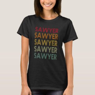 Sawyer Retro Name Spaß Nickname T-Shirt