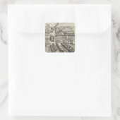 Sawyer Woolen Mills Quadratischer Aufkleber (Tasche)