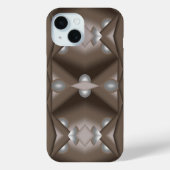 Sawzahnausschnitt Concentric Earth Tone Ombre Art Case-Mate iPhone Hülle (Rückseite)