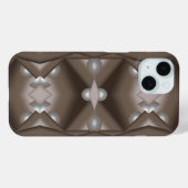 Sawzahnausschnitt Concentric Earth Tone Ombre Art Case-Mate iPhone Hülle (Rückseite (Horizontal))