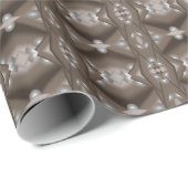 Sawzahnausschnitt Concentric Earth Tone Ombre Art Geschenkpapier (Rolleneckpunkt)