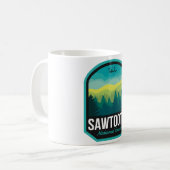 Sawzahnnaiv-Waldkennung Kaffeetasse (Vorderseite Links)