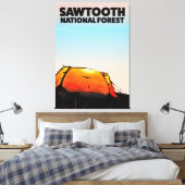 Sawzahnnatswaldplakat Leinwanddruck (Insitu (Schlafzimmer))