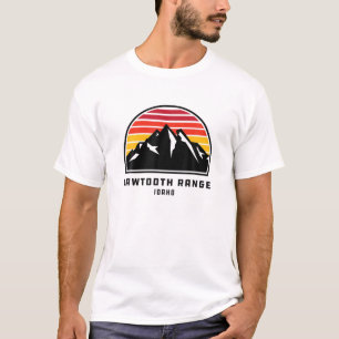 SawzahnRange Idaho Retro Style Berg Sonnenuntergan T-Shirt