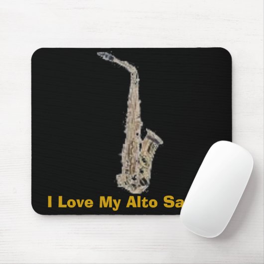 Sax, i-Liebe mein AltSax Mousepad (Mit Mouse)