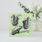 Sax Karte (Stehend Vorderseite)