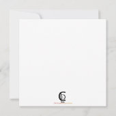 Sax Karte (Rückseite)