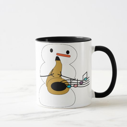 Sax mit Snowman-Tasse Tasse (Rechts)