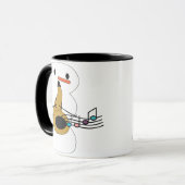 Sax mit Snowman-Tasse Tasse (Vorderseite Links)
