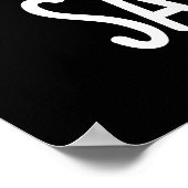 Sax-olotl Funny Saxophone Puns Dark BG Poster (Ecke)