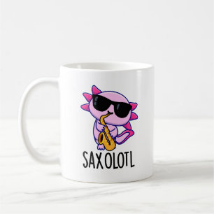 Sax-olotl Funny Saxophone Puns Kaffeetasse