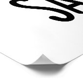 Sax-olotl Funny Saxophone Puns Poster (Ecke)