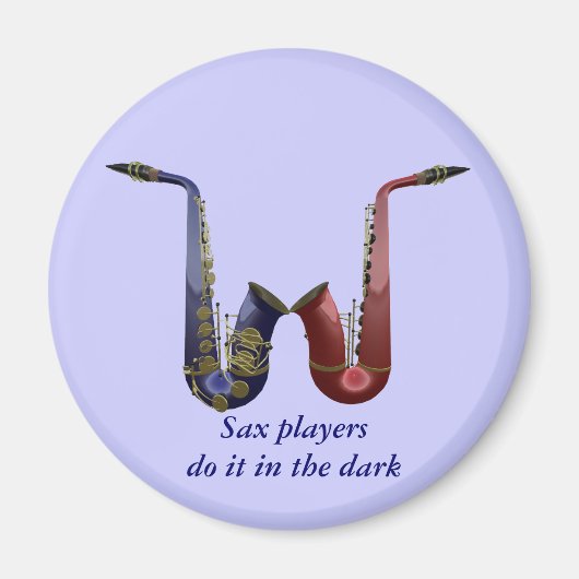 Sax Players Kühlschrankmagnet (Vorne)