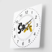 Sax Quadratische Wanduhr (Winkel)
