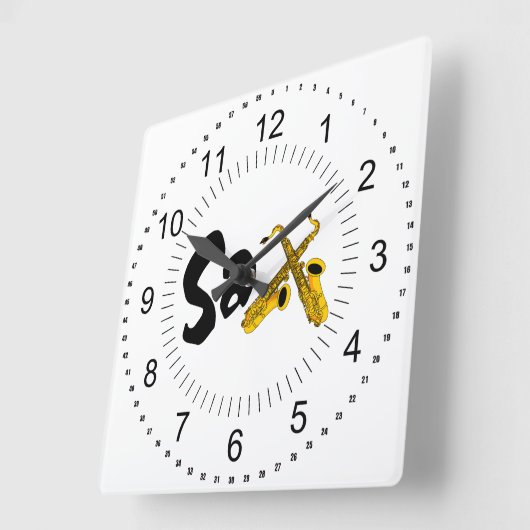 Sax Quadratische Wanduhr (Winkel)