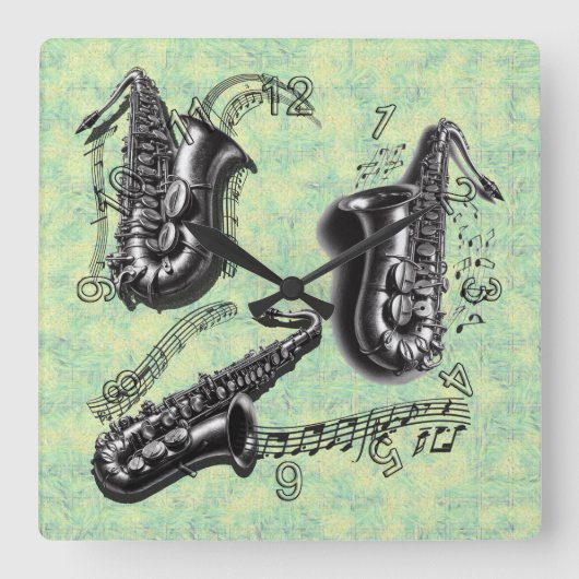 Sax Quadratische Wanduhr (Vorderseite)