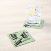 Sax Rechteckiger Pappuntersetzer (Vor Ort)