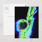 Sax Zoom1 Postkarte (Vorne/Hinten)