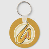 Saxaphon Schlüsselanhänger (Vorderseite)