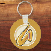 Saxaphon Schlüsselanhänger (Vorderseite)