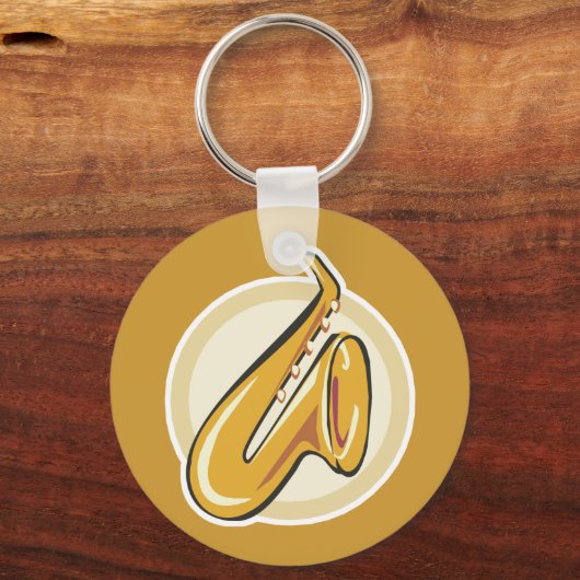 Saxaphon Schlüsselanhänger (Vorderseite)