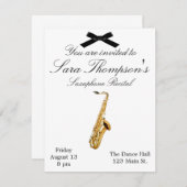 Saxaphone - Aufforderung Einladung (Vorne/Hinten)