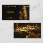 Saxaphone Visitenkarte (Vorne/Hinten)