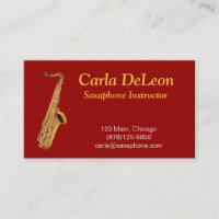 Saxaphone Visitenkarte
