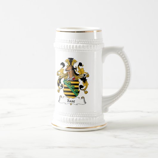 Saxe Familienwappen Bierglas (Rechts)