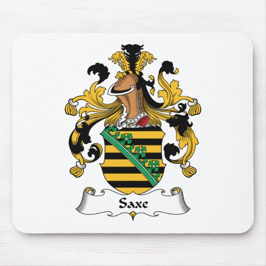 Saxe Familienwappen Mousepad (Vorne)