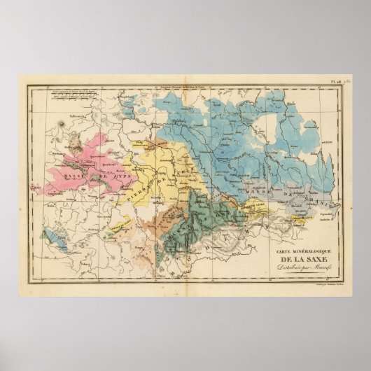 Saxe mineralogique poster (Vorne)