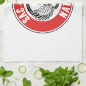 saxfox flagamerican native usa ethnische Symbol in Geschirrtuch (Gefaltet)