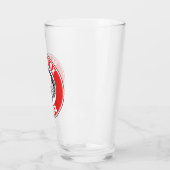 saxfox flagamerican native usa ethnische Symbol in Glas (Links)