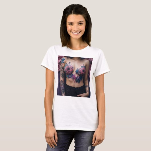 "Saxi Girl Hot: Sizzling Musical Vibe T - Shirt" T-Shirt (Vorne ganz)