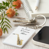 Saxiest Saxophone Keychain Schlüsselanhänger (Vorderseite rechts)