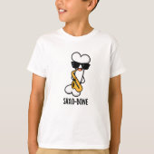 Saxo-bone Funny Bone Funny Music Pun T-Shirt (Vorderseite)