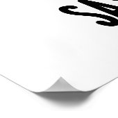 Saxo-Telefon Funny Handy Puns Poster (Ecke)