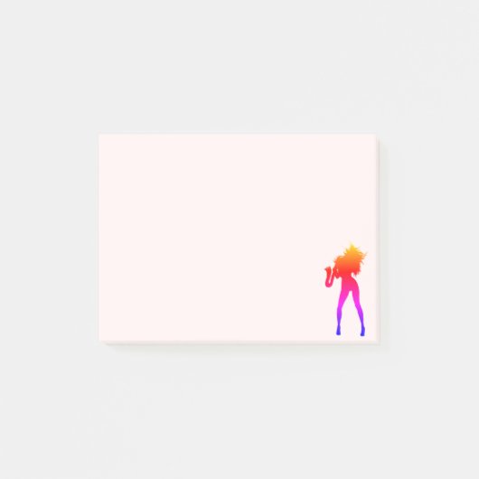 Saxo Woman Post it Notes Post-it Klebezettel (Vorderseite)