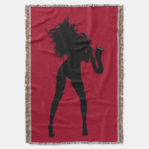 Saxo Woman Throw Blanket Decke