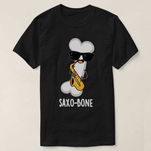 Saxobone Funny Bone Music Instrument Puff 1 T-Shirt (Design vorne)