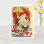 Saxoleine, Jules Chéret Karte (Gelbe Blume)