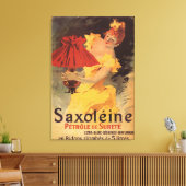 Saxoleine Lamp Oil Red Lampshade Leinwanddruck (Insitu (Wohnzimmer))