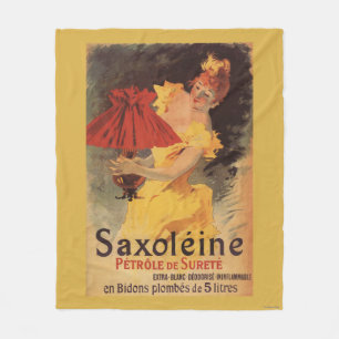 Saxoleine Lampen-Öl-Rot-Lampenschirm Fleecedecke