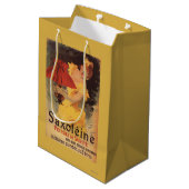 Saxoleine Lampen-Öl-Rot-Lampenschirm Mittlere Geschenktüte (Rückseite Schrägansicht)