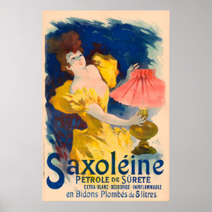 Saxoleine Lampenbrennstoffplakat Poster